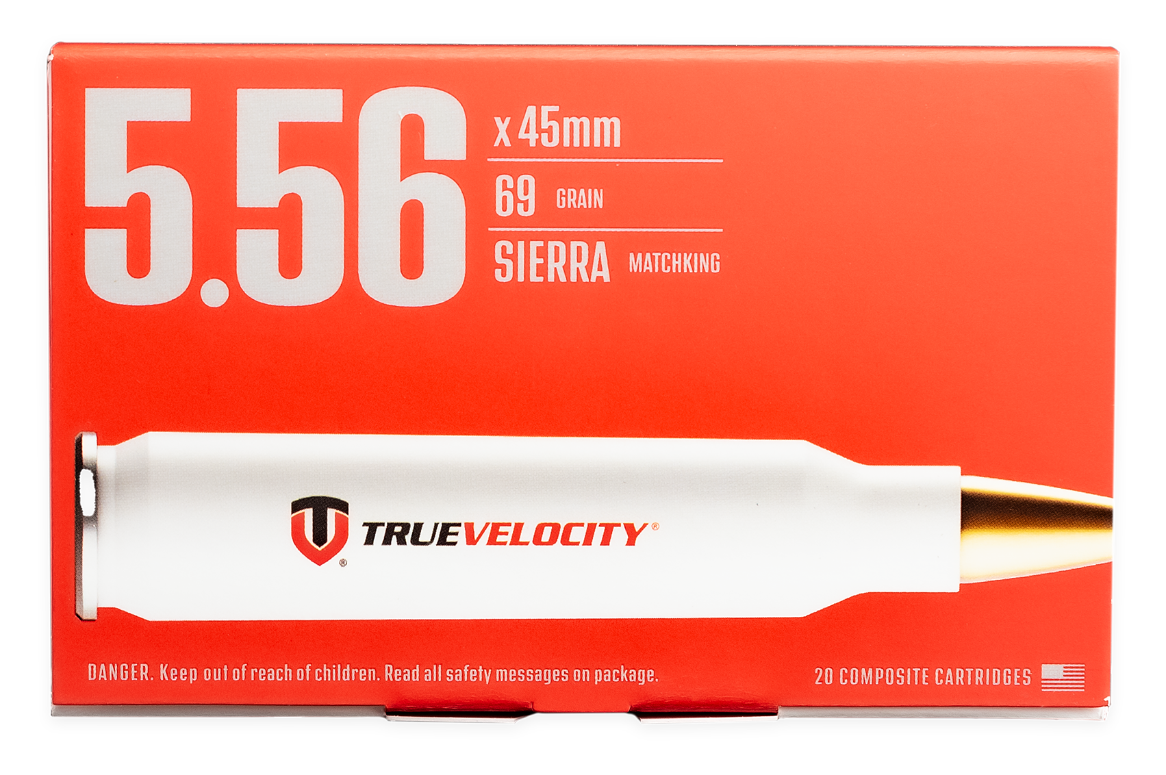 True Velocity 5.56x45mm 69 Grain Sierra MatchKing Rifle Ammo | Cabela's
